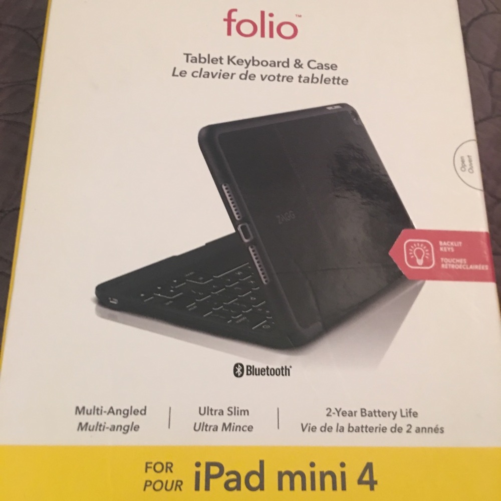iPad mini 4 tablet keyboard and case